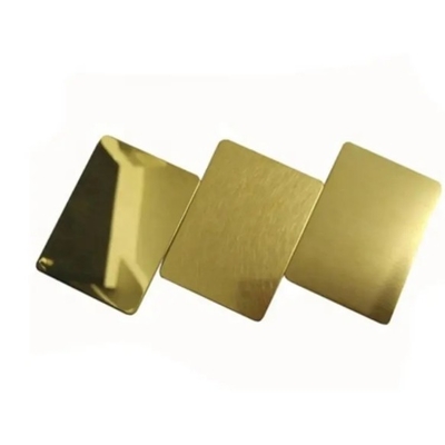 قیمت خوب ورق فولادی ضد زنگ Ss 304 304L 316 316L طلایی گل رز طلایی آینه Ss رنگ آنلاین