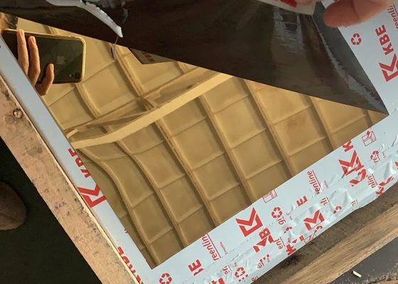 قیمت خوب آینه ورق فولادی ضد زنگ 201 آینه تمام طلای نقره ای آینه مشکی آنلاین