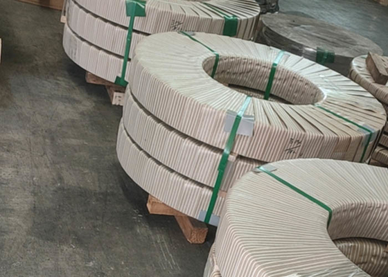 قیمت خوب سیم پیچ نواری SS 0.2 میلی متری فوق سخت SUS301 560HV برای فنرها آنلاین